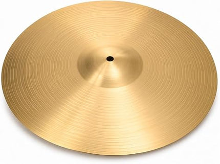 16 Inch Crash Cymbal for Drum Set, Thin Copper Alloy, Gold Finish, Bright Sound, Fast Response, 0.7mm Thickness
