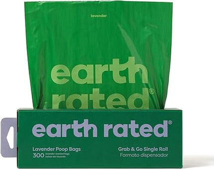 Earth Rated Dog Poop Bags 300ct Lavender Scented Leak Proof pack