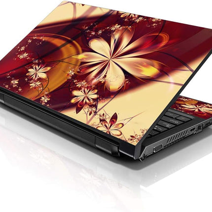 SourceToHome FuenteACasa LSS Laptop 17-17.3" Skin with Colorful Flower Floral Pattern — Home & Lifestyle