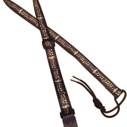 1 Inch Mandolin, Ukulele & Guitar Strap with Musical Score Design