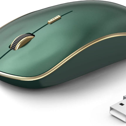 2.4G Slim Wireless Silent Mouse - Green