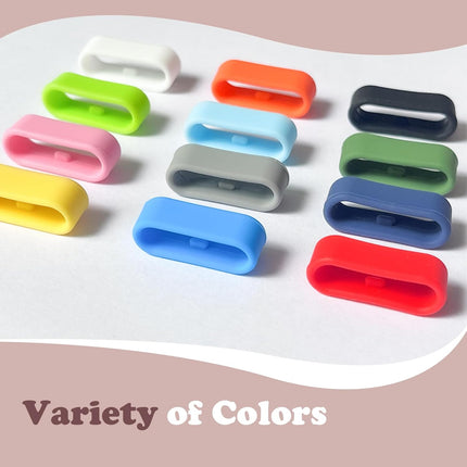 SourceToHome FuenteACasa Multi-Color Band Keeper, Magic band locks, Silicone Fastener Rings — Home & Lifestyle