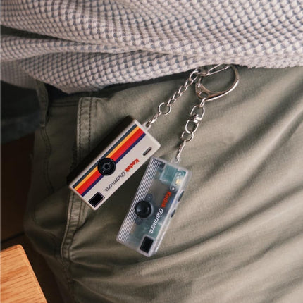Keychain Digital Camera Blind Box Single Box, Mini 1.6MP Digicam with Video Recording and Micro SD Card Slot