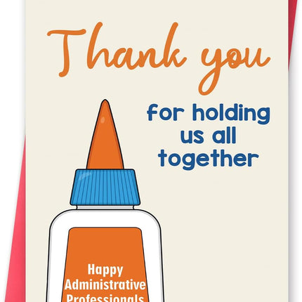 Administrative Professionals Day Thank You Card with Envelope