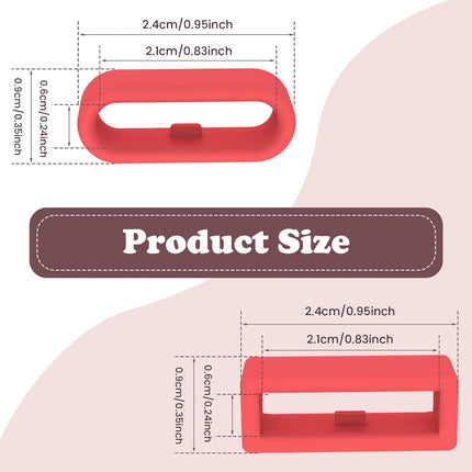 SourceToHome FuenteACasa Multi-Color Band Keeper, Magic band locks, Silicone Fastener Rings — Home & Lifestyle