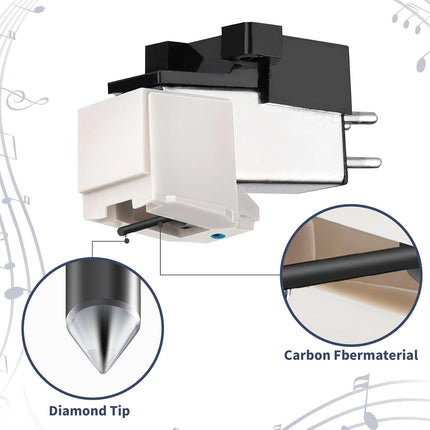 Record Player Needle Diamond Conical Replacement Stylus, 2 Pack