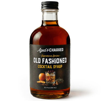 Aged and Charred Old Fashioned Mix Syrup for 32 Cocktails
