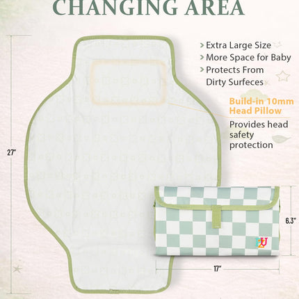 Portable Waterproof Diaper Changing Pad for Travel