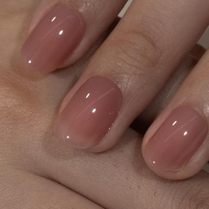Honey Peach Pink Extra Short Gel Press-On Nails, 30 Pcs