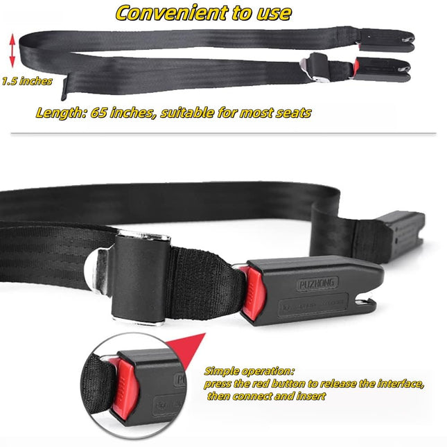 SourcetoHome 1 Pack Fixing Strap Pads Compatible with Universal Isofix Kids Seat Fixing Straps with Latch Interface Accessory Cover - supplement facts label