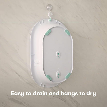 4-in-1 Grow-with-Me Baby Bathtub with Removable Bath Seat and Backrest