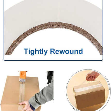 P PERFECTAPE Heavy Duty Packing Tape 6 Rolls, Total 360Y, Clear, 2.7 mil, 1.88 inch x 60 Yards, Ultra Strong, Refill for Packaging and Shipping