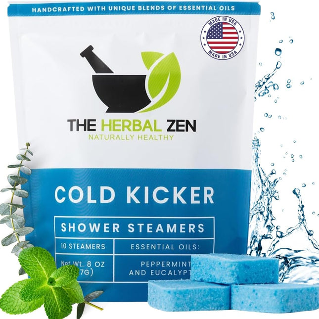 Peppermint & Eucalyptus Aromatherapy Shower Steamers, 10 Pack
