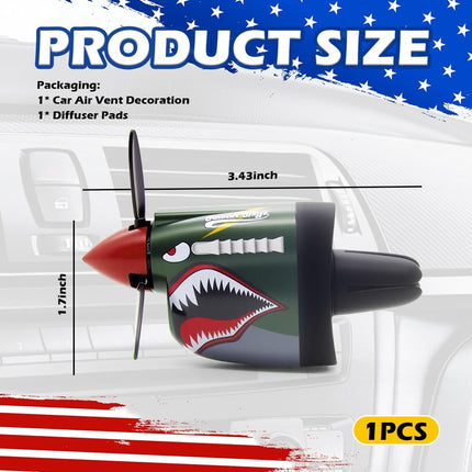 2026 P-40 Fighter Plane Car Vent Air Freshener Clip