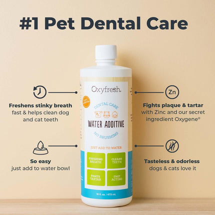 Premium Pet Dental Care Water Additive, 16 oz