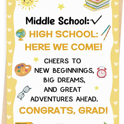 Middle School Graduation Card for 8th Grade Graduates