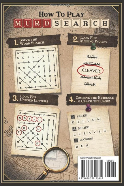 Murder Mystery Word Search Puzzle Book, Volume 1