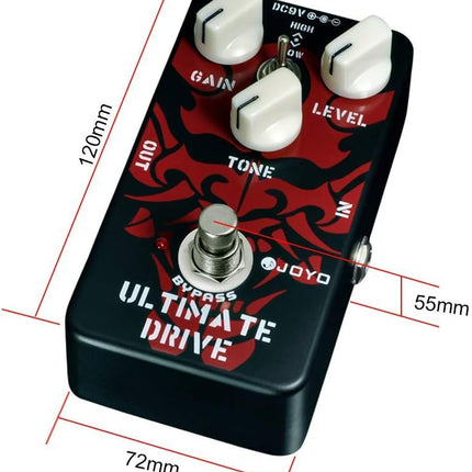 Ultimate Overdrive Pedal with True Bypass Wiring