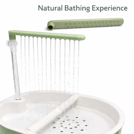 Indoor Bird Bath Fountain with Dual Rainfall Shower