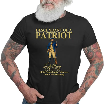 Custom Descendant of a Patriot 1776-2026 T-Shirt