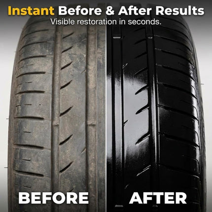2-Pack Tire Shine Cream for Deep Black Gloss
