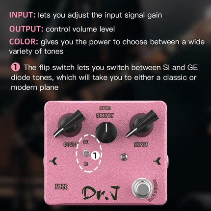 D56 High-End Fuzz Pedal for Electric Guitar Effects