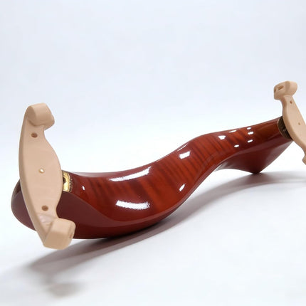 Violin Shoulder Rest for 4/4 & 3/4 Violins, Burgundy Tiger Stripe