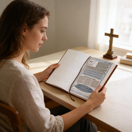 66-Page Bible Study Guides and Devotional Journal with Daily Scripture Quotes, Prayer Prompts, Cross-References, and Reflection Guides