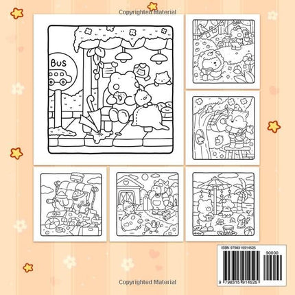 Little Cuddles Cute Animal Friends Coloring Book