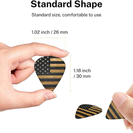 SourceToHome FuenteACasa 6 Pack Premium 0.73mm Guitar Picks, Stylish Design, Comfortable Grip, — Home & Lifestyle