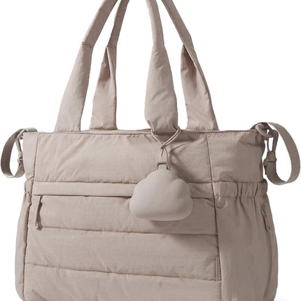 Large Diaper Bag Tote with Changing Pad and Pacifier Case