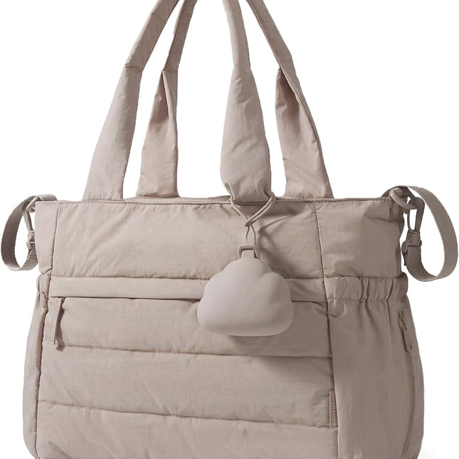 Large Diaper Bag Tote with Changing Pad and Pacifier Case