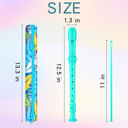 Descant Soprano Recorder for Kids with Cleaning Rod and Case Bag