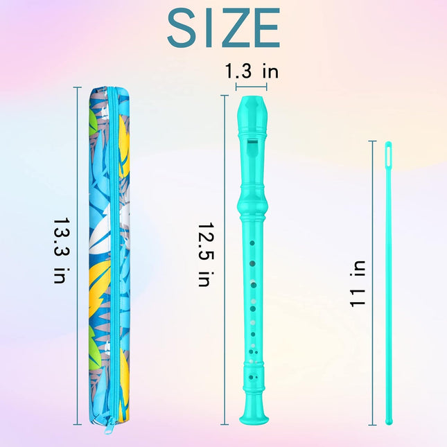 Descant Soprano Recorder for Kids with Cleaning Rod and Case Bag