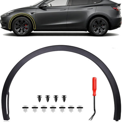 DriveForge ForjaRuta Driver Side Front Fender Trim for Tesla Model Y 2020 2021 2022 2023 2024 — Auto & Moto