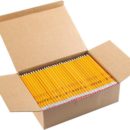 Wood-Cased #2 HB Pencils, Yellow, Pre-Sharpened Bulk Pack, 320 Count