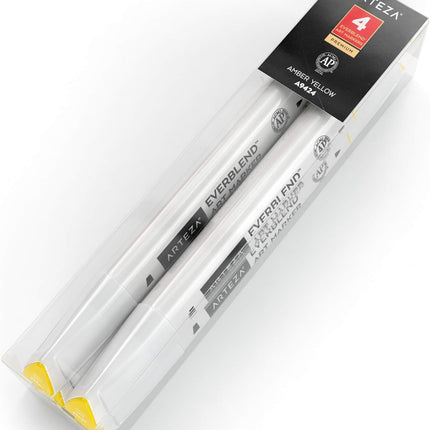 Artists Markers, Amber Yellow A9424, Set of 4