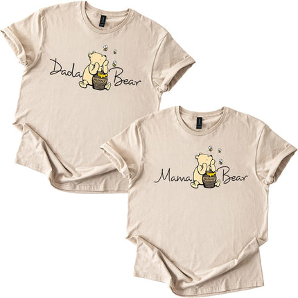 Dada Bear Honey Bear Unisex T-Shirt, Sand, X-Large