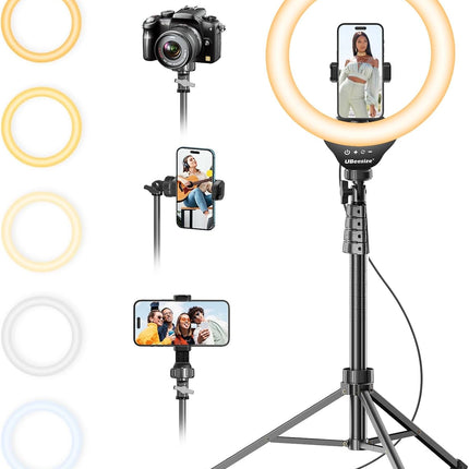 UBeesize 12'' LED Ring Light with 62'' Tripod Stand — Smart Tech