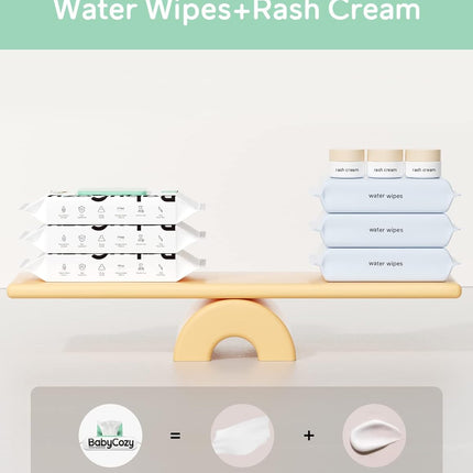 Baby Cozy Baby Wipes Cleansing & Moisturizing 2-in-1 Formula - 6 Packs with 40 Wipes Per Pack -- 240 Wipes