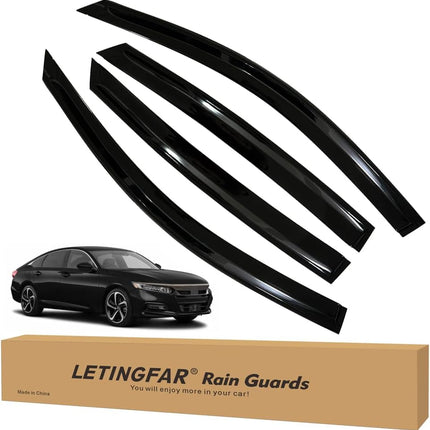 Tape-On Side Window Rain Guards for 2018-2022 Vehicles