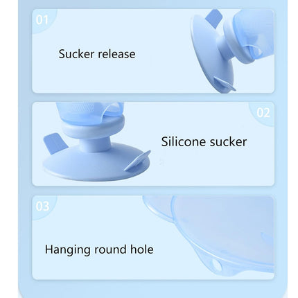 Portable Infant Sink Bather & Baby Bath Support, Ergonomic Wash Stand for Newborn Buttock Cleaning, Adjustable 4-Gear Basin Tool with Suction Cups and Hanging Hook
