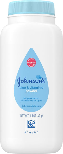 Cornstarch Baby Powder with Aloe & Vitamin E, 1.5 oz