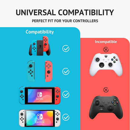 6Pcs Silicone Analog Stick Covers, Joy-con Controller Thumb Grips, Joystick Replacement Caps