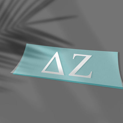 White Greek Sorority Sticker Decal, 2.5 Inches Tall