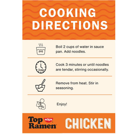 Chicken Instant Ramen Noodle Soup, 3 oz, Pack of 24