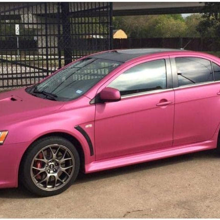 SW900 Matte Pink Metallic Vinyl Wrap Sample 3 in x 5 in