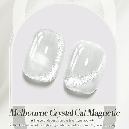 Milky White Cat Eye Magnetic Gel Nail Polish, 15ML