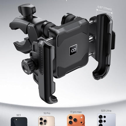 Motorcycle & Bike Phone Mount with Vibration Dampener for 6-7.2 in Phones