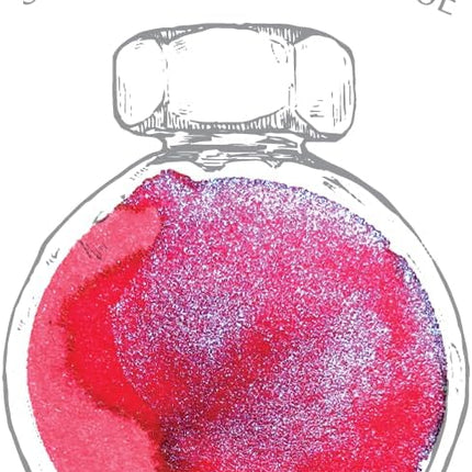 Pink Sugar Beach Hot Pink Fountain Pen Ink with Electric Blue Shimmer, 38ml Bottle